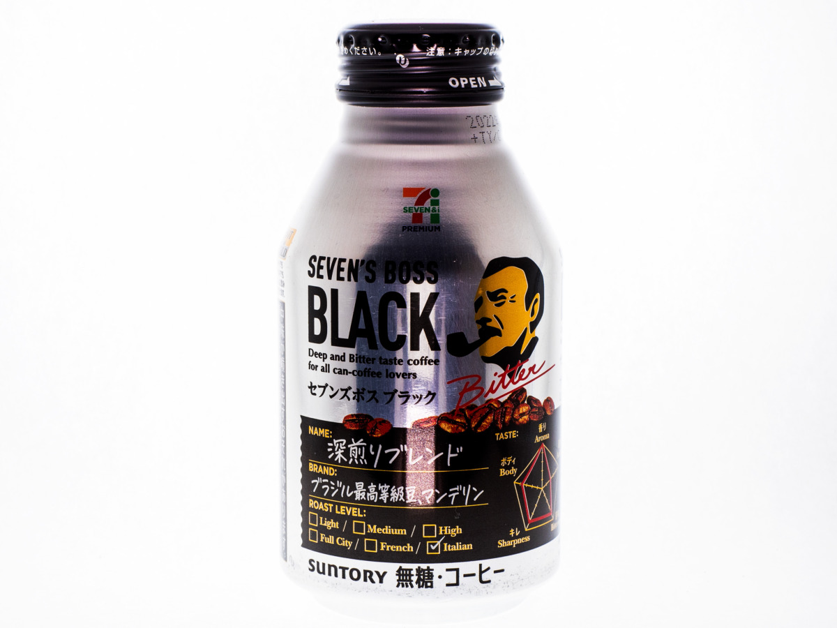 サントリーフーズ SEVEN'S BOSS ブラック 285gボトル缶