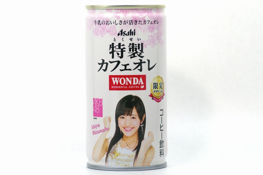 WONDA 特製カフェオレ AKB48デザイン缶 渡辺麻友1