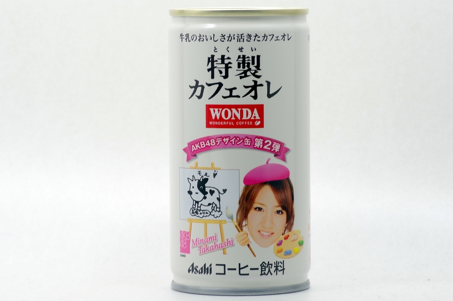 WONDA 特製カフェオレ ＡＫＢ４８デザイン缶第2弾 高橋みなみ 桃
