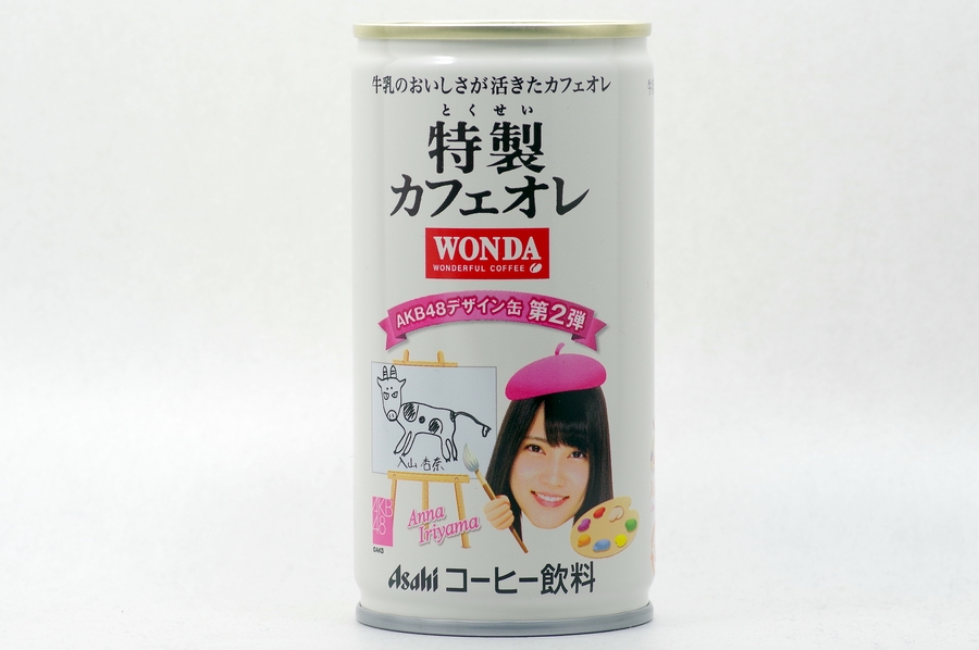 WONDA 特製カフェオレ ＡＫＢ４８デザイン缶第2弾  入山杏奈 桃