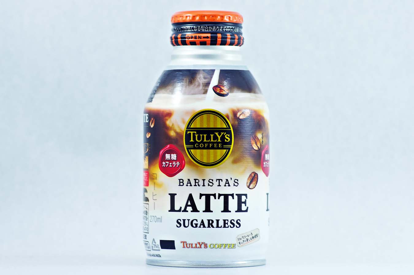TULLY'S COFFEE BARISTA'S LATTE SUGARLESS 270mlボトル缶 2015年10月