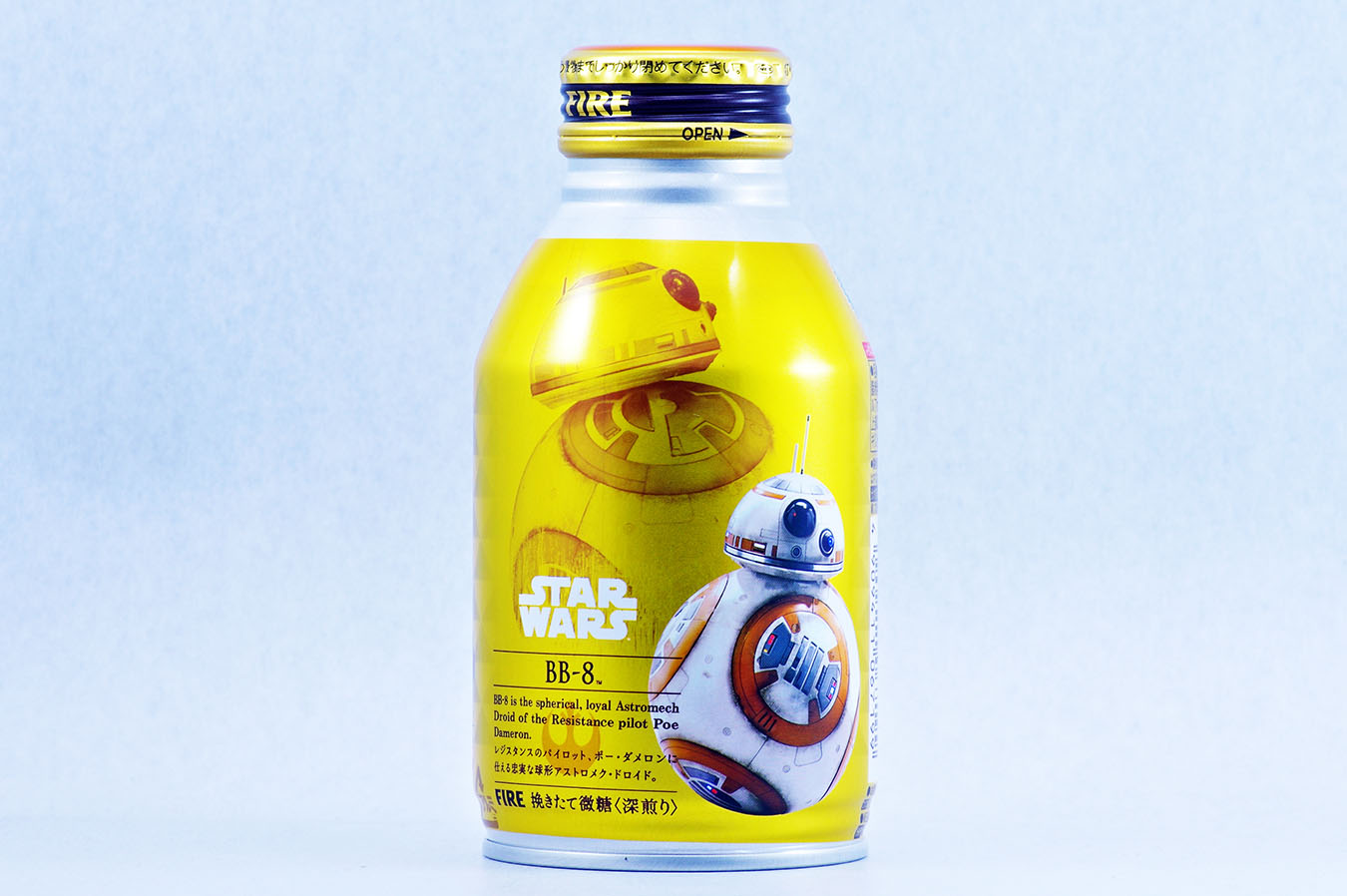 FIRE 挽きたて微糖＜深煎り＞ 『スター・ウォーズ／フォースの覚醒』デザイン缶 BB-8 2015年11月