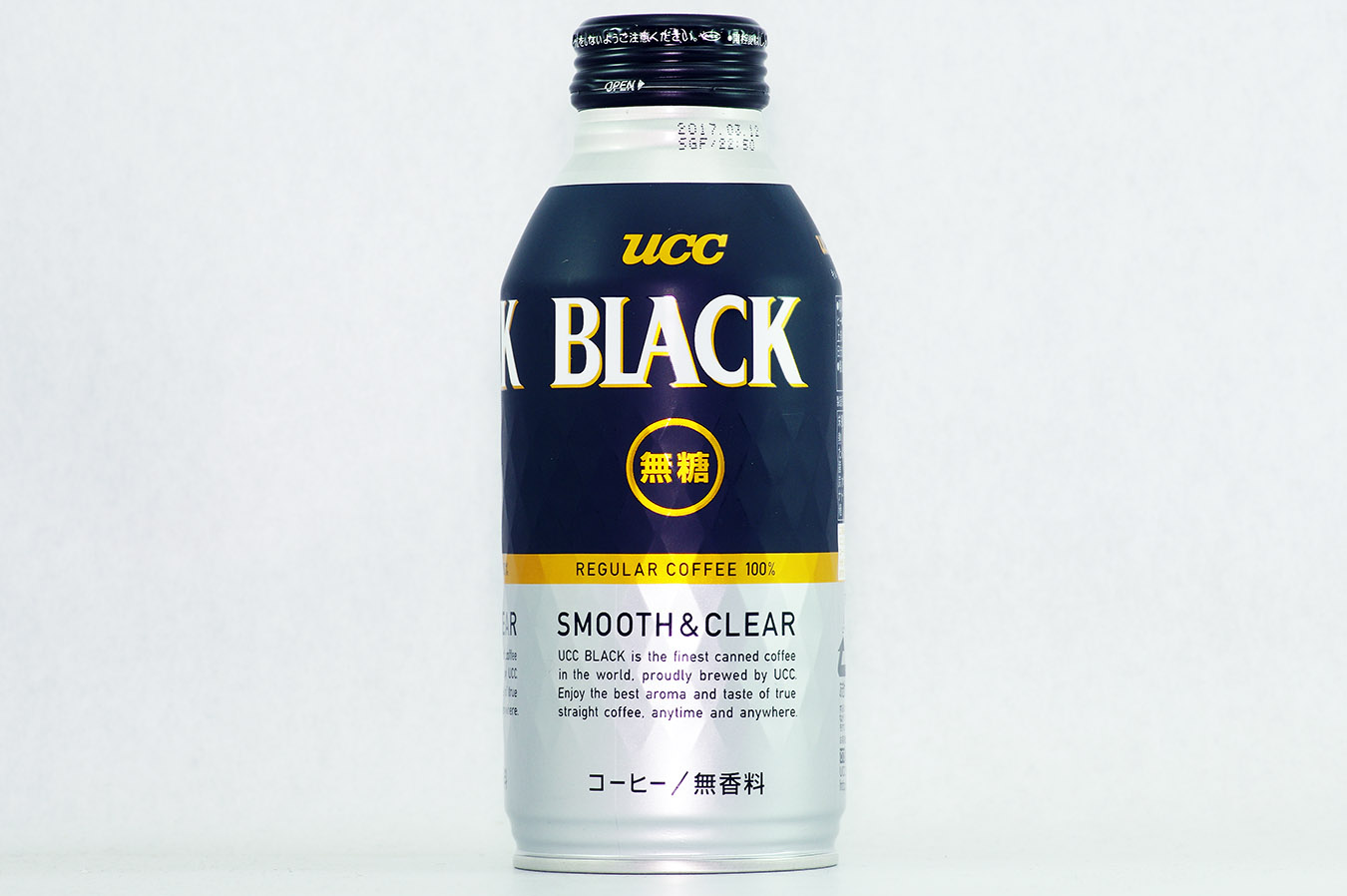 UCC BLACK無糖 SMOOTH & CLEAR 375gボトル缶 2016年4月
