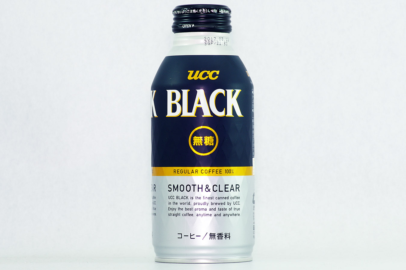 UCC BLACK無糖 SMOOTH & CLEAR 375gボトル缶  2016年4月