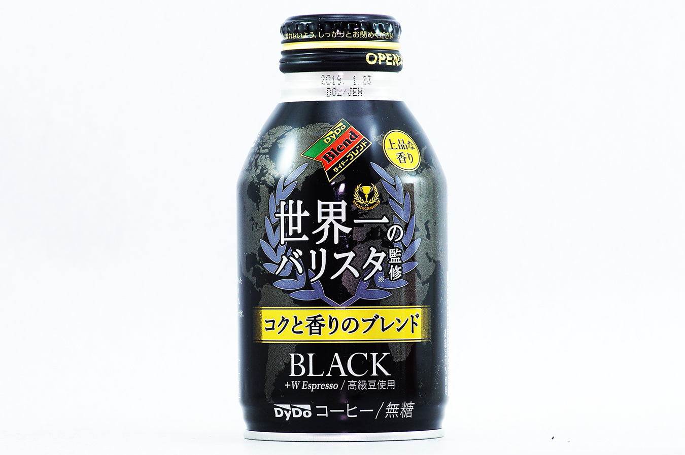 ダイドーブレンド コクと香りのブレンドBLACK 世界一のバリスタ監修 275gボトル缶 2018年3月