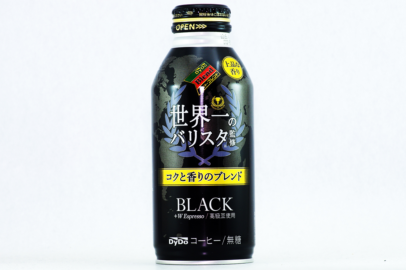 ダイドーブレンド コクと香りのブレンドBLACK 世界一のバリスタ監修 400gボトル缶 2018年7月